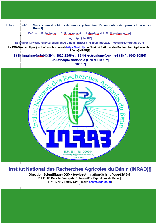 Article 8_BRAB_septembre_2025_volume_35_numero 04_Sodjinou et al